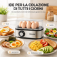 🔥 -50% Oggi: Cuociuova Elettrico Multifunzione con Coperchio Trasparente – Per uova sode, in camicia e frittate, spegnimento automatico e design compatto.