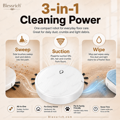 SmartSweep™ 3‑in‑1 Robot Cleaner