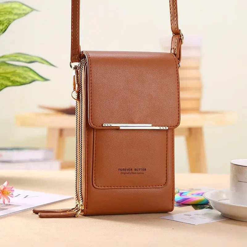 👜 📱 Portafogli‑borsa a tracolla per donna, elegante e semplice, con funzione touchscreen