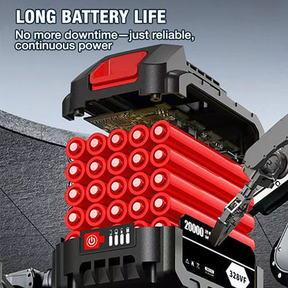 Mini Motosega a Batteria da 6 Pollici con Motore Brushless ✨⚡ - 2580W | 3500 giri/min | Lubrificazione Automatica | Barra in Acciaio al Tungsteno | 1 o 2 Batterie | 50% DI SCONTO