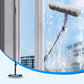 Tergivetro per Finestre con Manico Telescopico 120 cm | Spugna + Lama Raschiante 2 in 1 🧽 | Finestre in Alto Pulite Senza Aloni, Senza Uscire 🏙️ | Leggero, PP e Ferro, 447 g ✨