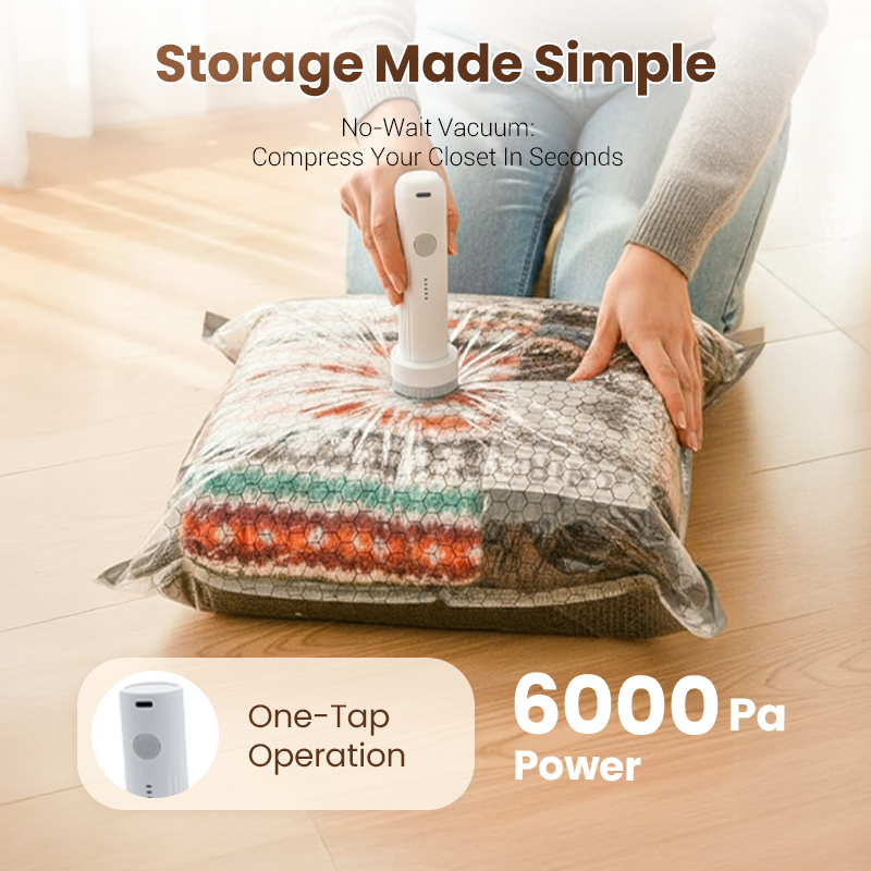 🎅 VENDITA CALDA 50% DI SCONTO🎁 Sacche sottovuoto da viaggio + kit pompa portatile