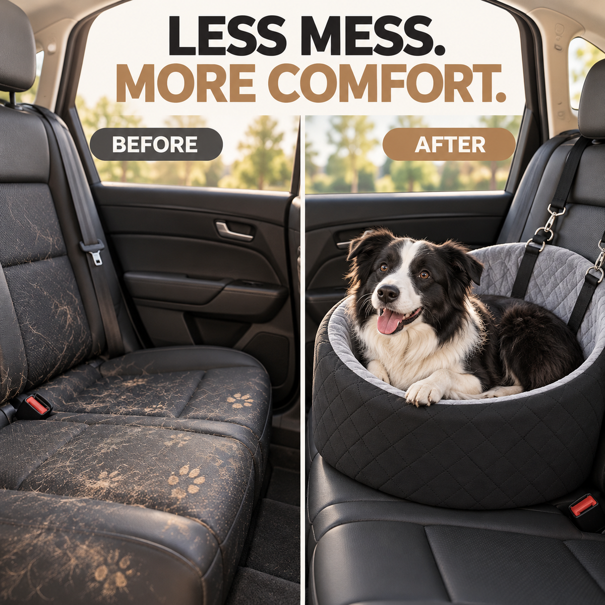 Seggiolino auto per cani e trasportino portatile per animali domestici