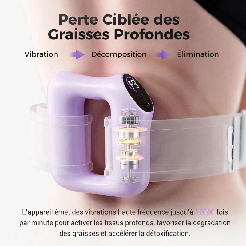 💪🌿 Anello massaggiatore portatile a 5 velocità – Cinghia regolabile, sollievo per i tessuti profondi, alleviamento del dolore muscolare portatile per casa, palestra e viaggi 🌟👑