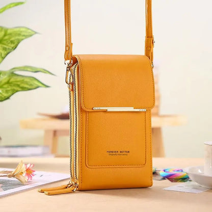 👜 📱 Portafogli‑borsa a tracolla per donna, elegante e semplice, con funzione touchscreen