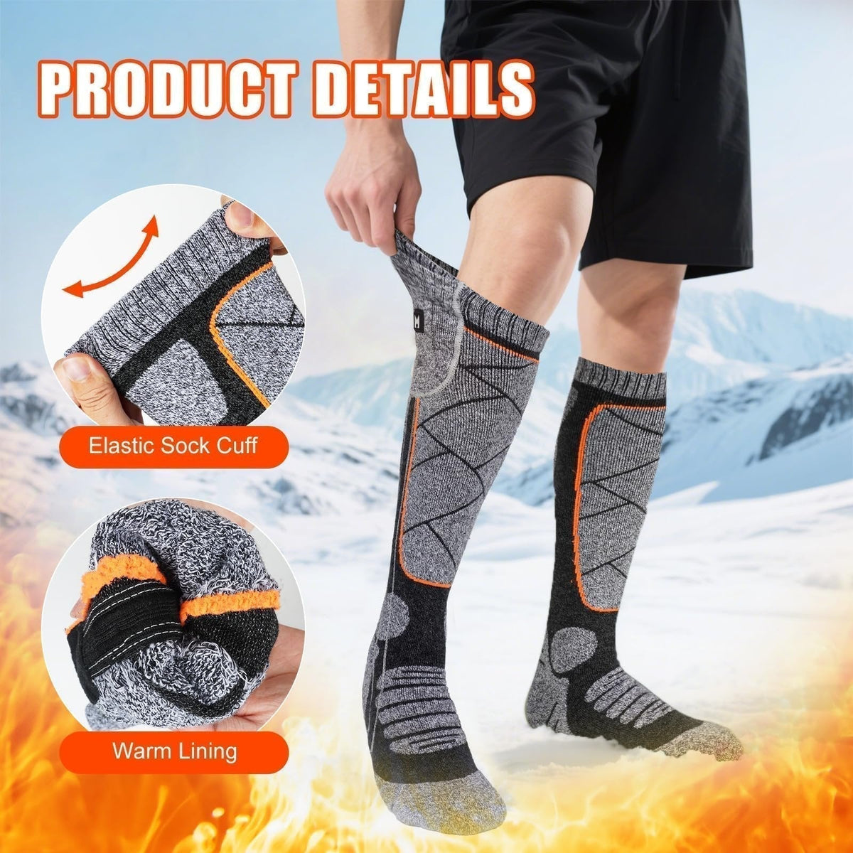 🥳PROMO 2026🥳💞Oltre 50.000 venduti! 🔥🧦 SCONTO DEL 50%! Calze riscaldanti ricaricabili – riscaldamento rapido in fibra di carbonio, batteria da 6000 mAh fino a 9 ore. Ideali per sci, escursioni e inverno! 🛡️✅