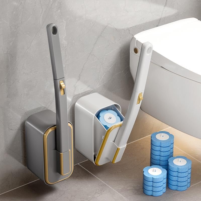 🔥SALDI DI CAPODANNO!!⚡OLTRE 50.000 PEZZI VENDUTI!🚽💦Set innovativo di spazzole per WC usa e getta da fissare alla parete✨