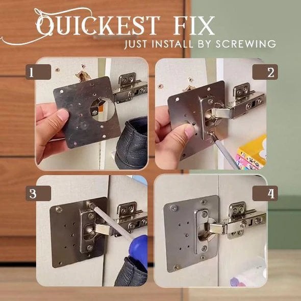 🔥 Compra 2 coppie ricevi 3 coppie gratis! Kit di Riparazione per Cerniere – Tutto in Uno, Riparazione Facile e Soluzione Durevole. 🏠