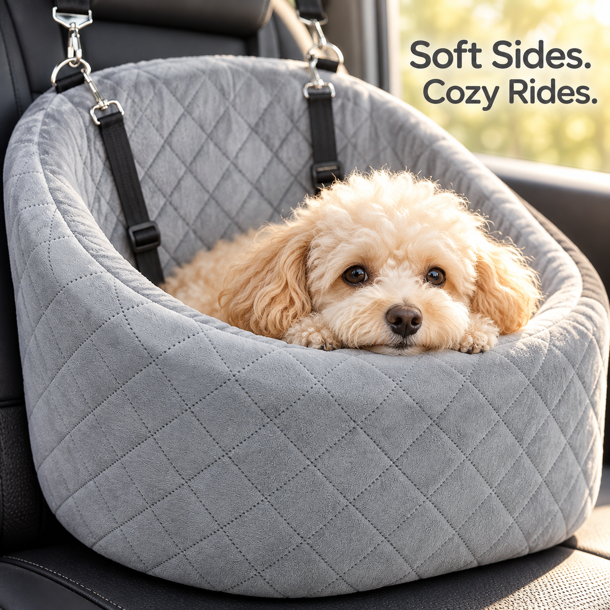 Seggiolino auto per cani e trasportino portatile per animali domestici