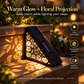 🌙 SCONTO 50% SUBITO! Faretti Solari per Gradini con Sensore di Movimento – Luci per Scale Esterne con Luce Calda Floreale, Illuminazione Notturna Automatica, Senza Cablaggi per Giardini, Terrazzi e Vialetti