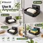 🧼✨ Portasapone a parete – 50% DI SCONTO! Installazione in 5 secondi, doppio drenaggio, senza forature: mantiene il sapone asciutto e lo fa durare di più. 💪