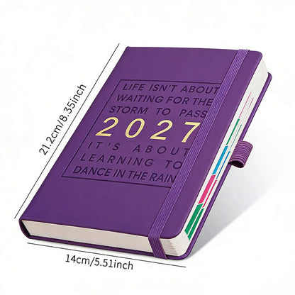 📅 50% DI SCONTO ORA! 📓 Taccuino calendario 2027 – Formato A5, una pagina al giorno con date stampate – Ideale per annotazioni giornaliere e consultazioni future ✨
