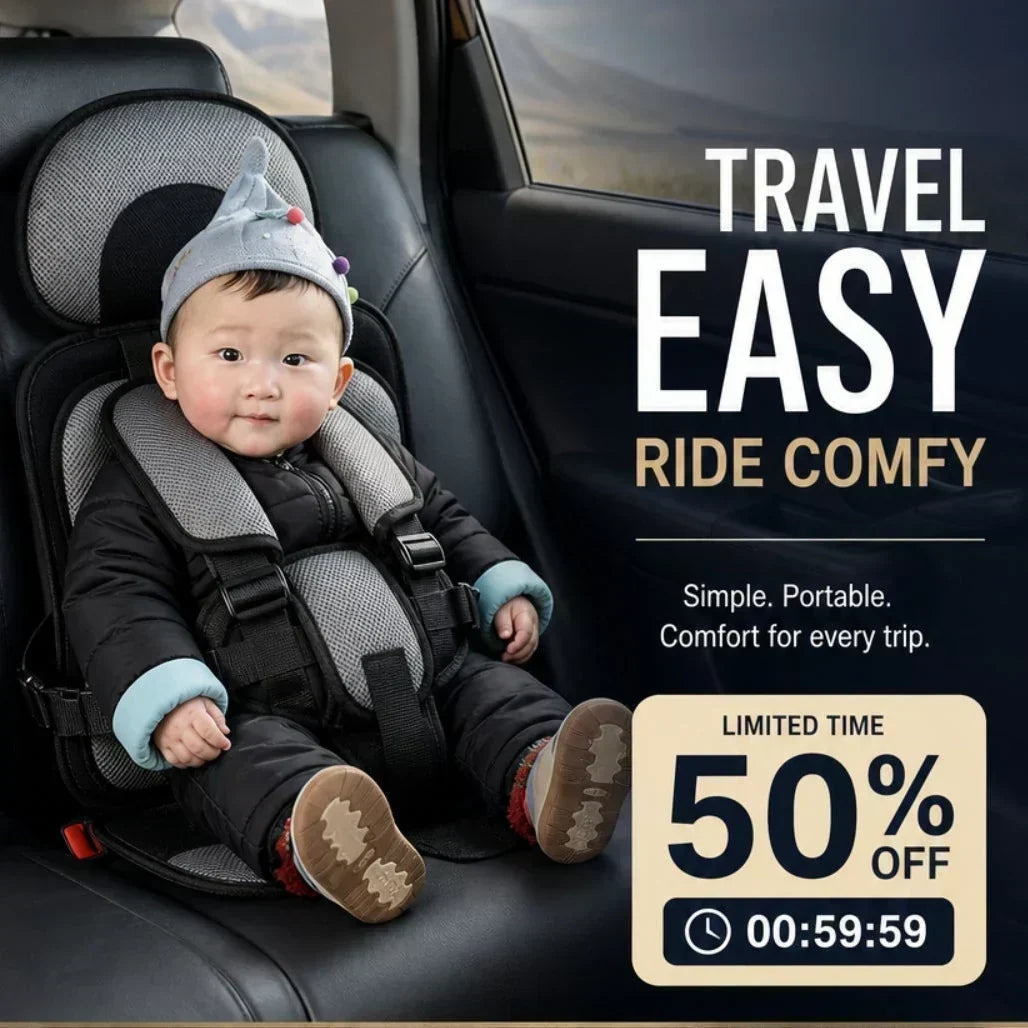 💞50K+ VENDUTI!🧳👶Seggiolino Auto Portatile per Bambini – Leggero 0,4 kg, pieghevole e rete traspirante. Cintura di sicurezza a 5 punti per 0-12 anni – viaggi senza stress! 🚗✨
