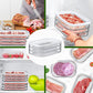 Contenitori alimentari riutilizzabili a 3 strati con coperchio, cassetto frigorifero trasparente