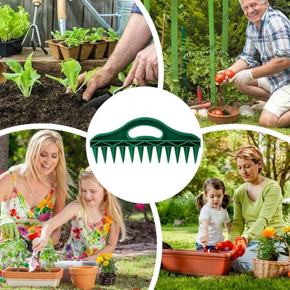 🌱 Sconto del 50% – Spaziatore e piantatore per semi da giardino, strumento di semina preciso a 12 fori