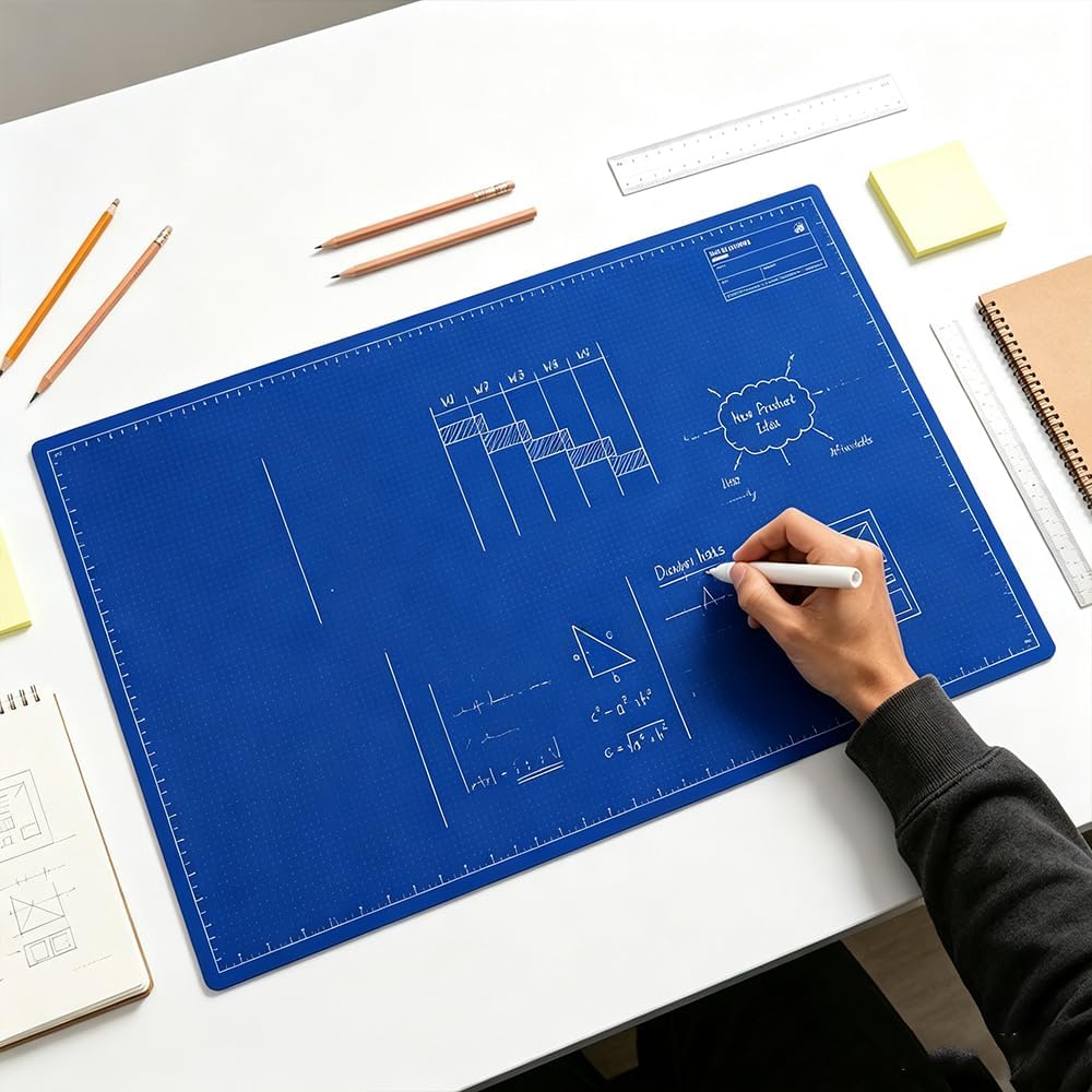📝✨ 50% DI SCONTO OGGI! Trasforma la tua scrivania in uno spazio di lavoro creativo riutilizzabile — Scrivi, disegna e pianifica senza sprecare carta!
