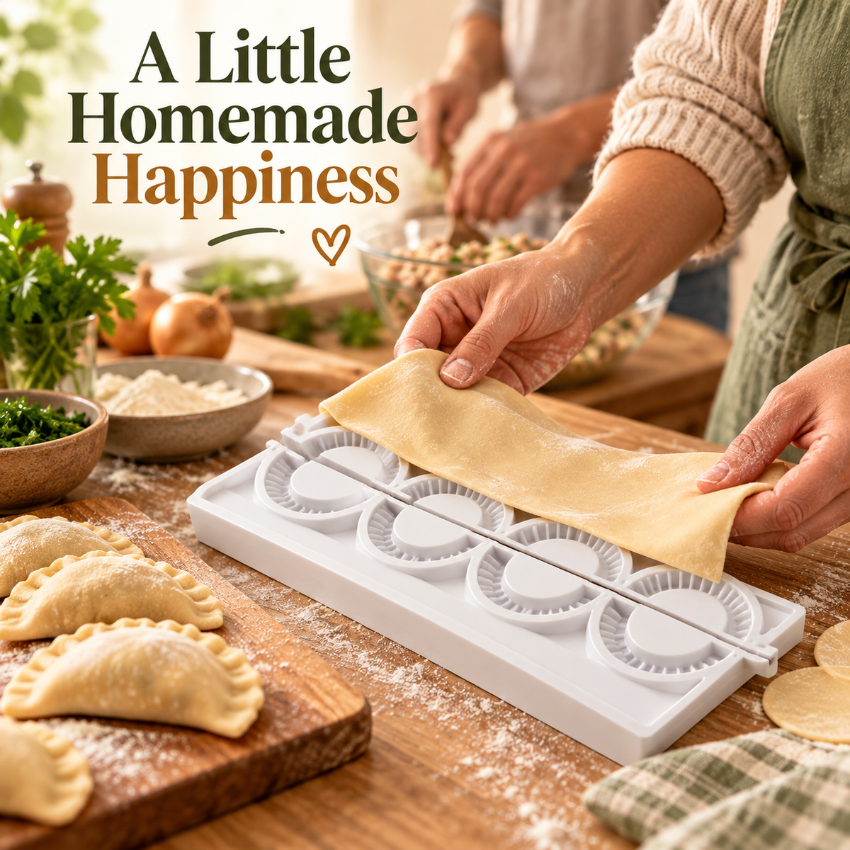 PIEROGIES Dumpling Maker – Stampo per ravioli da cucina e pressa per ravioli d’acqua