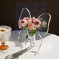 🦋 Vaso a Farfalla Trasparente – plastica cristallina con base stabile. Ideale per fiori, decorazioni da tavolo e regali! ✨💐