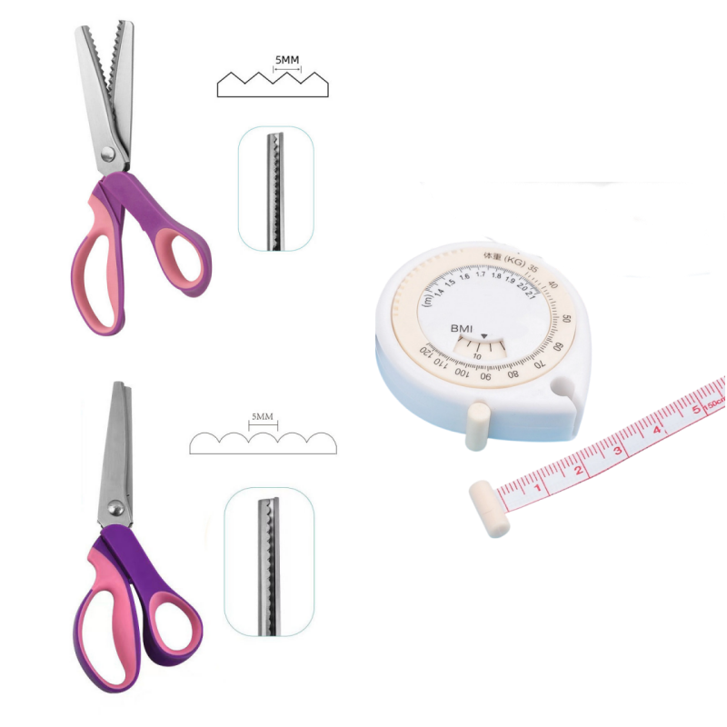 🔥SALDI CALDI 50% DI SCONTO🎁✂️ Forbici a zig‑zag – Acciaio inox, manici ergonomici imbottiti – Perfette per cucito, trapunte e scrapbooking! 🧵💨