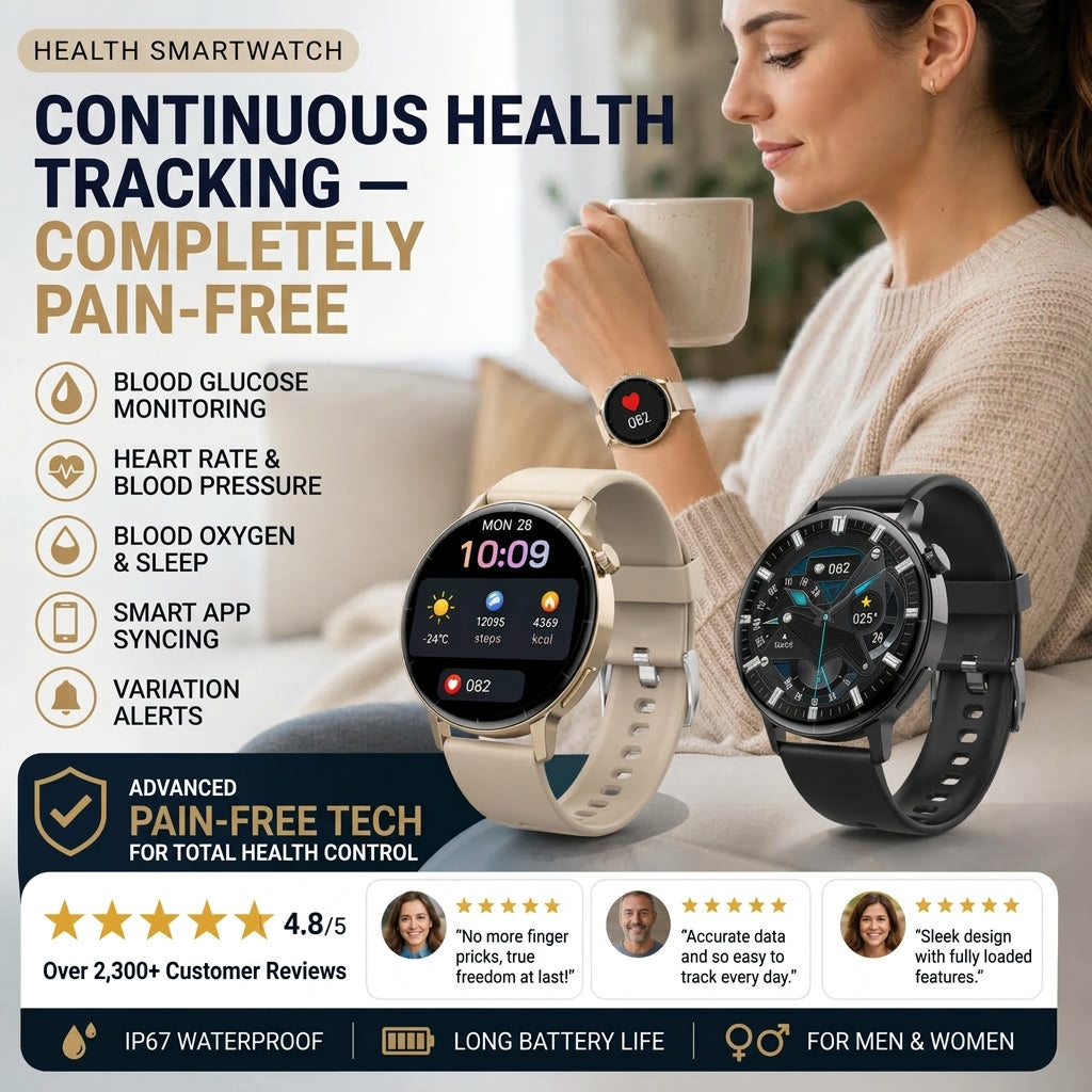 ⌚ OFFERTA A TEMPO LIMITATO 50% DI SCONTO! 💡 Orologio Intelligente Multifunzione – Monitoraggio Salute, Chiamate Vivavoce, Ideale per lo Sport ✨