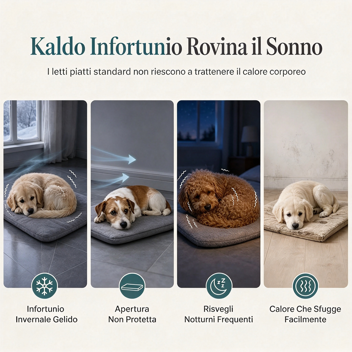 Sacco nanna semi-chiuso caldo, cuccia e coperta morbida per gatti e cani piccoli, per un sonno profondo