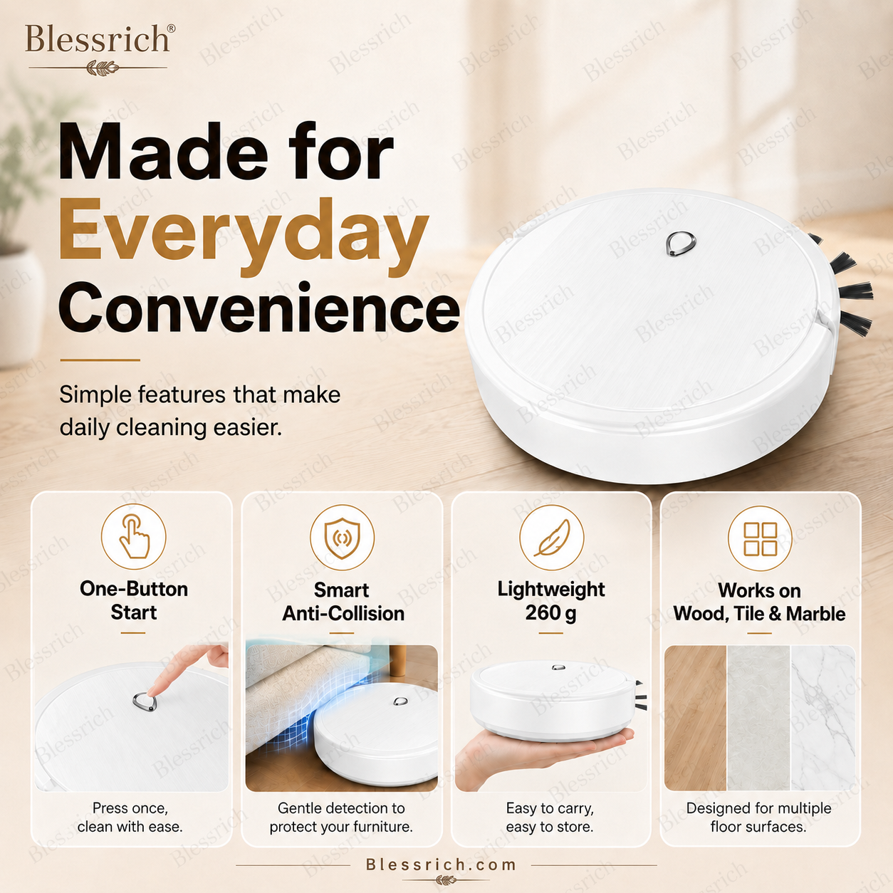 SmartSweep™ 3‑in‑1 Robot Cleaner