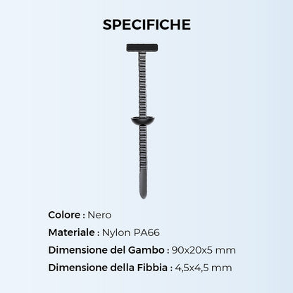 Fibbia universale per fascette in nylon (50% di sconto）