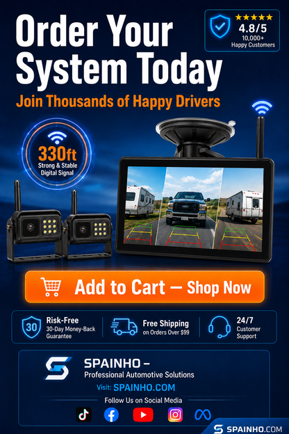 🔥🎁Nuovo 50% DI SCONTO🔥Sistema telecamera posteriore wireless 1080p