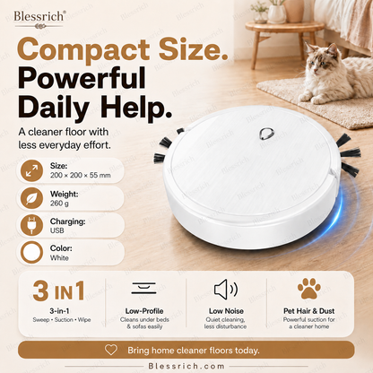 SmartSweep™ 3‑in‑1 Robot Cleaner