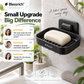 🧼✨ Portasapone a parete – 50% DI SCONTO! Installazione in 5 secondi, doppio drenaggio, senza forature: mantiene il sapone asciutto e lo fa durare di più. 💪