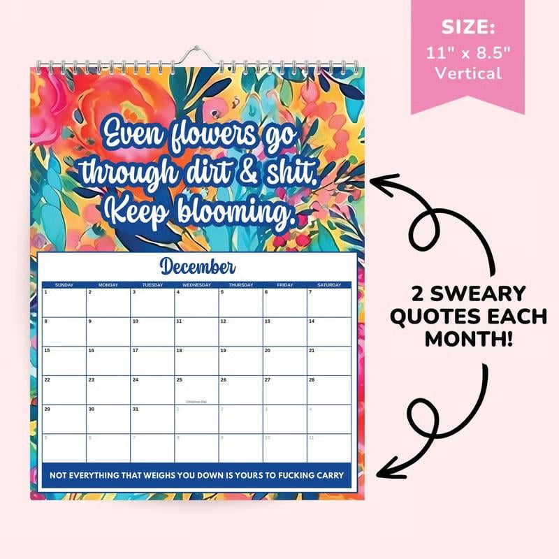 📅 Calendario da Parete Sweary Humor 2027