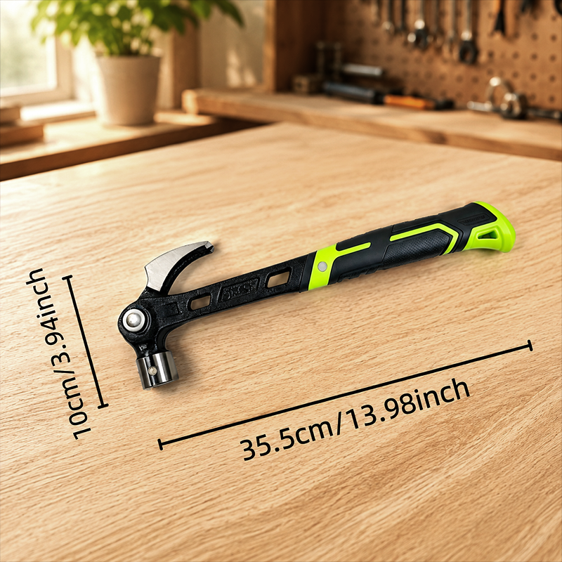 🔨🏗️ Martello a graffio multiuso per impieghi gravosi – Qualità professionale e trattato termicamente – Impugnatura antiscivolo, ideale per montaggi, demolizioni o lavori fai‑da‑te – Resistente ed equilibrato 🛠️