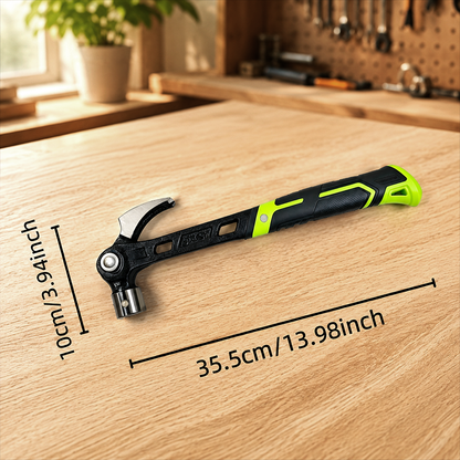🔨🏗️ Martello a graffio multiuso per impieghi gravosi – Qualità professionale e trattato termicamente – Impugnatura antiscivolo, ideale per montaggi, demolizioni o lavori fai‑da‑te – Resistente ed equilibrato 🛠️