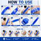 🧼Spazzola per lavare la schiena in silicone, doppio lato, esfoliante per il corpo con setole morbide in silicone