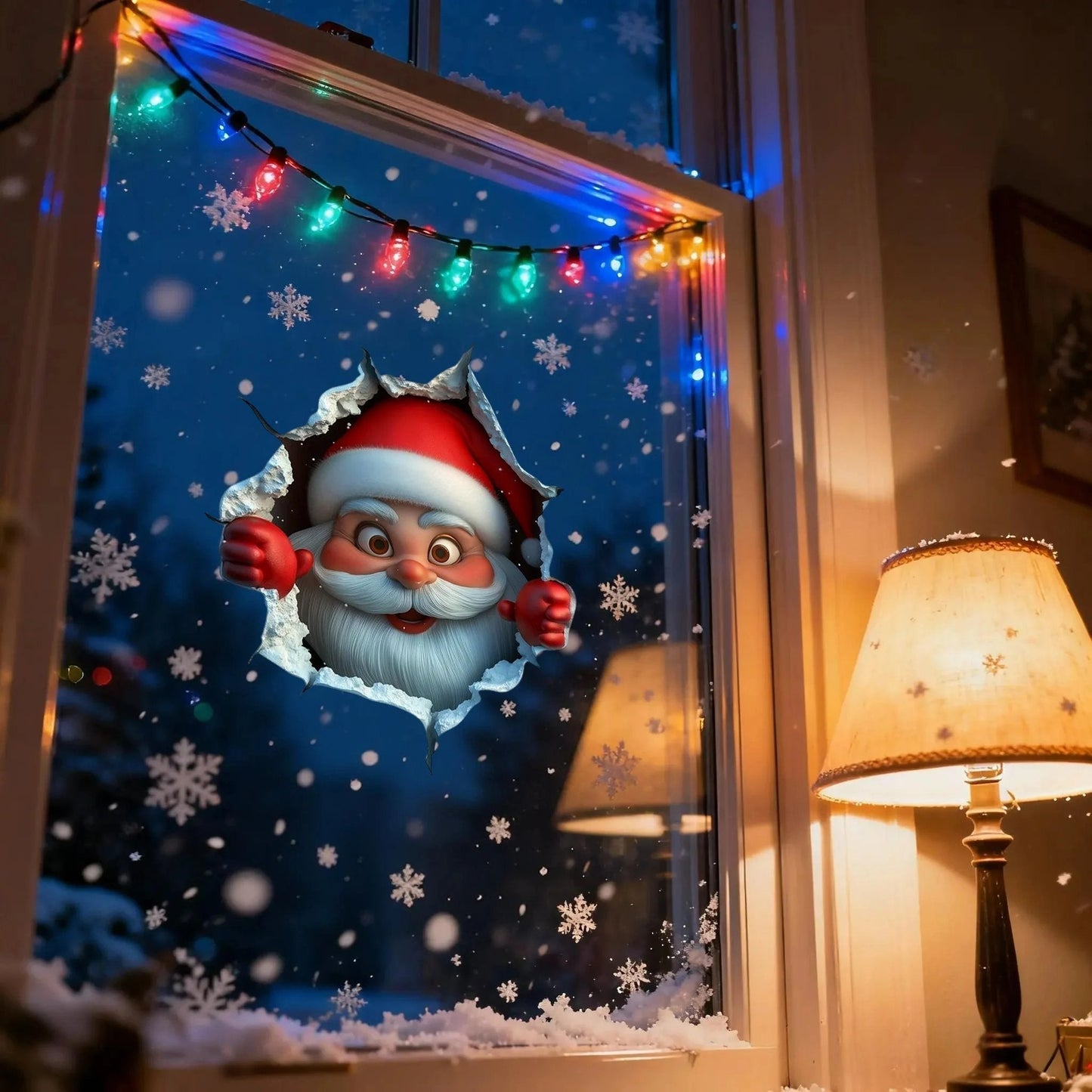 🎄Saldi natalizi 50% di sconto 🎅 Adesivi murali natalizi creativi