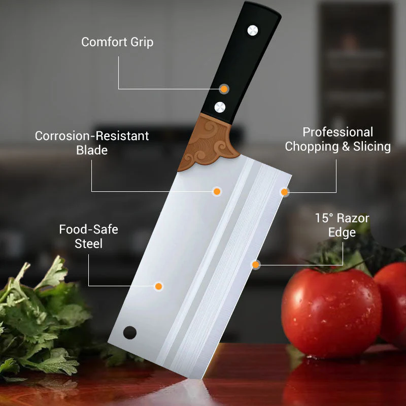 🔪🥬 Coltello da cucina forgiato in acciaio inossidabile di alta qualità