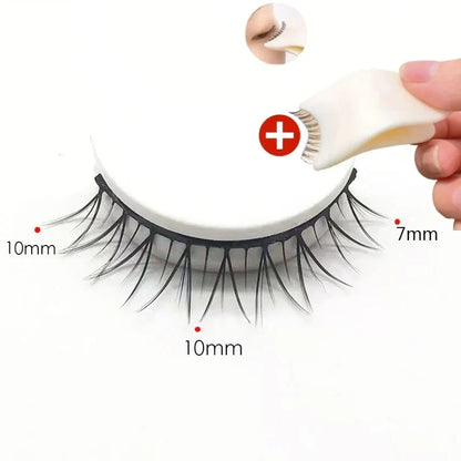👁️✨ Ciglia Finte Autoadesive Riutilizzabili – Senza Colla | Applicazione in 3 Secondi | Aspetto Naturale | Fibre Sintetiche Ipoallergeniche | 7 Stili | 3 Paia + Astuccio | Ideale per Trucco Quotidiano & Occasioni Speciali 💄🌸