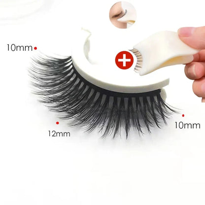 👁️✨ Ciglia Finte Autoadesive Riutilizzabili – Senza Colla | Applicazione in 3 Secondi | Aspetto Naturale | Fibre Sintetiche Ipoallergeniche | 7 Stili | 3 Paia + Astuccio | Ideale per Trucco Quotidiano & Occasioni Speciali 💄🌸