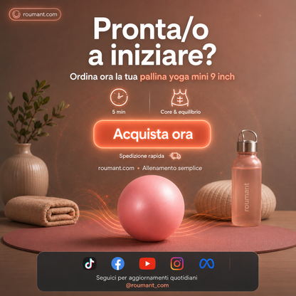 📢📢Sconto del 50%!!🧘‍♀️Palla da pilates anti-scoppio da 25 cm con pompa