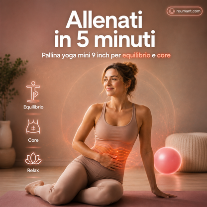 📢📢Sconto del 50%!!🧘‍♀️Palla da pilates anti-scoppio da 25 cm con pompa