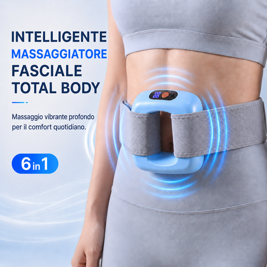 💪🌿 Anello massaggiatore portatile a 5 velocità – Cinghia regolabile, sollievo per i tessuti profondi, alleviamento del dolore muscolare portatile per casa, palestra e viaggi 🌟👑