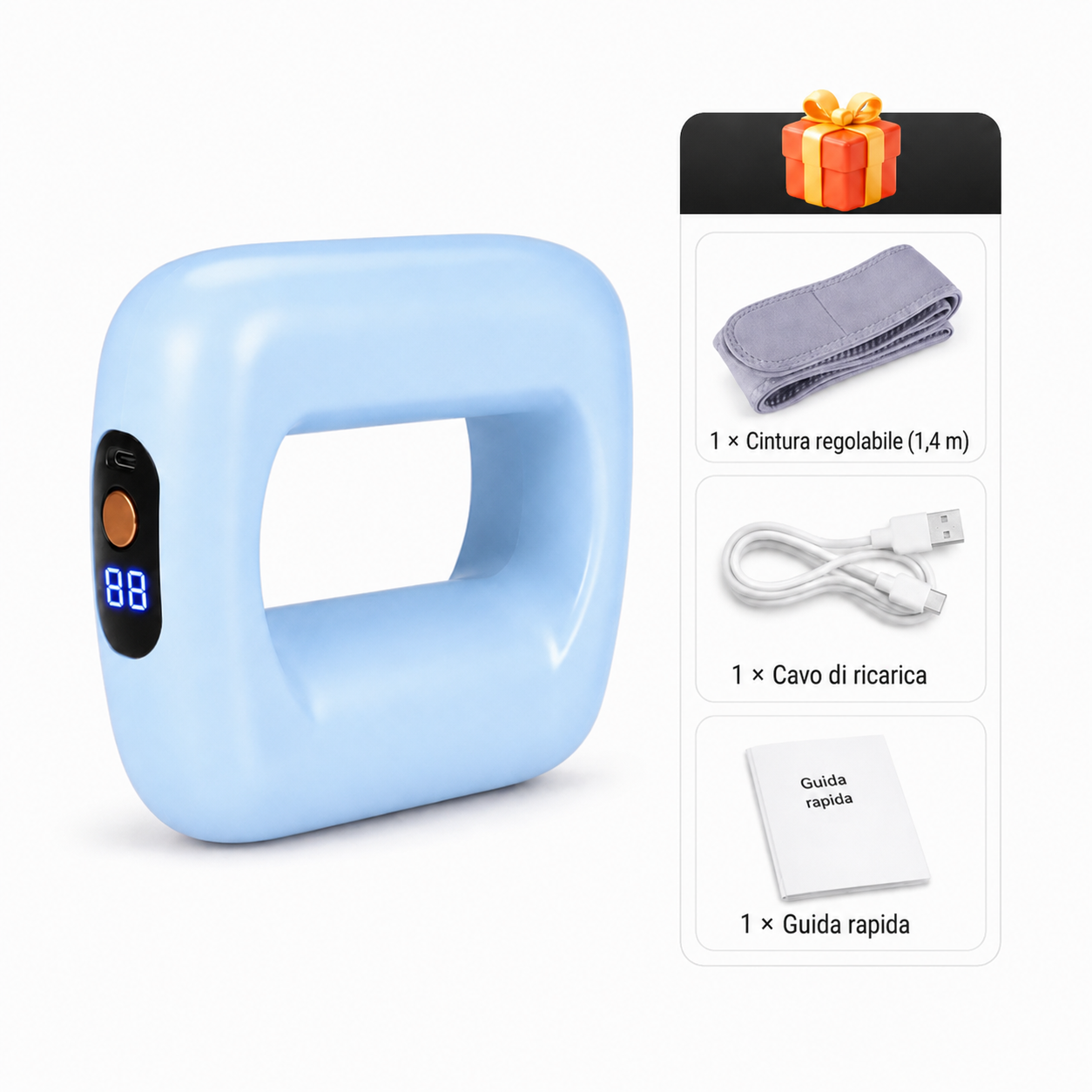 💪🌿 Anello massaggiatore portatile a 5 velocità – Cinghia regolabile, sollievo per i tessuti profondi, alleviamento del dolore muscolare portatile per casa, palestra e viaggi 🌟👑