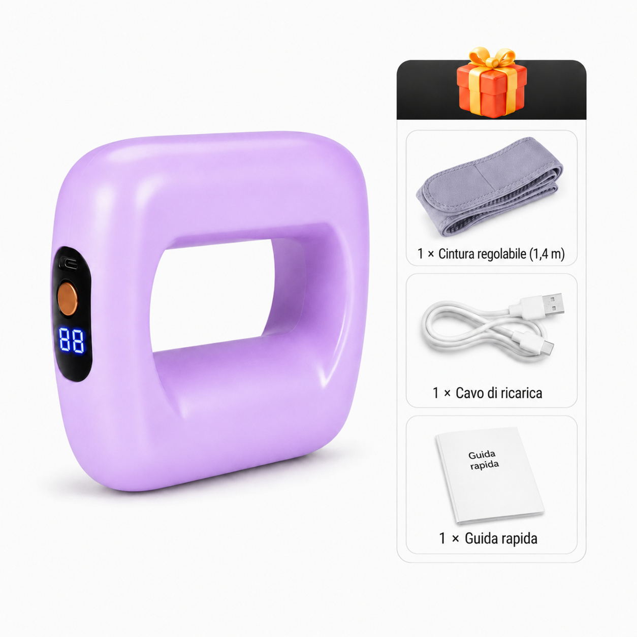 💪🌿 Anello massaggiatore portatile a 5 velocità – Cinghia regolabile, sollievo per i tessuti profondi, alleviamento del dolore muscolare portatile per casa, palestra e viaggi 🌟👑