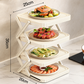 🍽️ SCONTO DEL 50% ORA! 📦 Portapiatti a 4 Ripiani – Pieghevole, Stabile e Ottimizza lo Spazio in Cucina