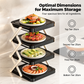 🍽️ SCONTO DEL 50% ORA! 📦 Portapiatti a 4 Ripiani – Pieghevole, Stabile e Ottimizza lo Spazio in Cucina