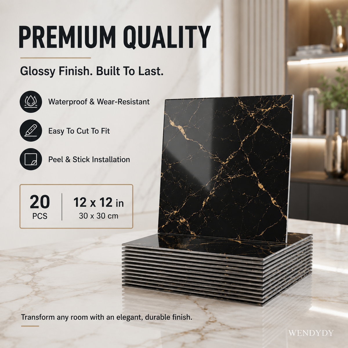🧱 🎁 Kup 2 – zyskaj 1 gratis! 🔥 ✨ Samoprzylepne płytki podłogowe – grubsze, wodoodporne, wystarczy przykleić! ✨