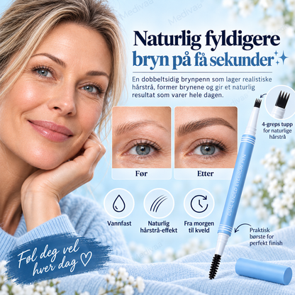 ⏰🔥OFFERTA A TEMPO LIMITATO: Acquista 1 ricevi 1 gratis!🌿✨ Dì addio alle sopracciglia sottili e irregolari – penna microblading 3D a doppia punta per risultati naturali e di lunga durata! ✨