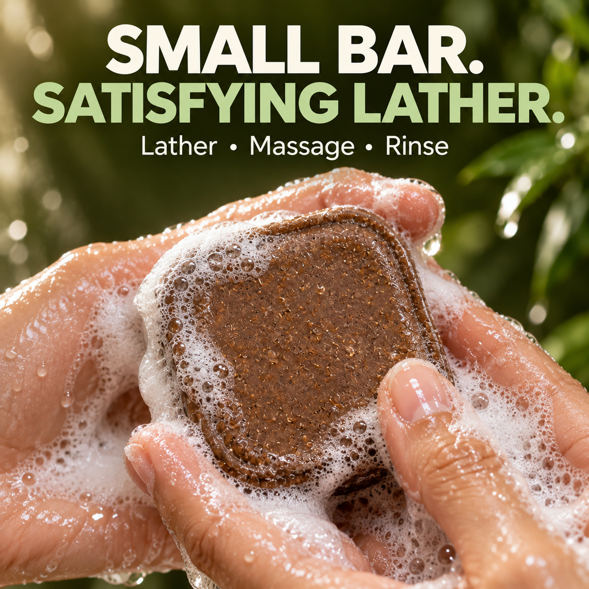 Shampoo solido con erbe naturali