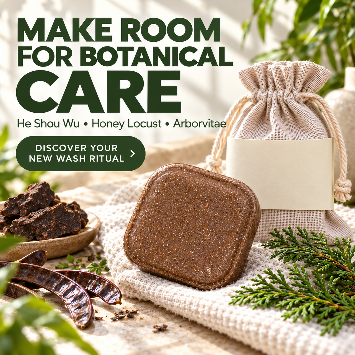 Shampoo solido con erbe naturali