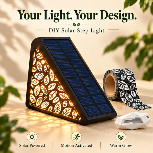 🌙 SCONTO DEL 50%! Luci per Gradini Solari con Sensore di Movimento – Batteria a Lunga Durata, Impermeabilità IP65 e Luminosità Floreale Personalizzabile Fai-da-Te. Nessun Cablaggio per Giardini, Terrazze e Vialetti.